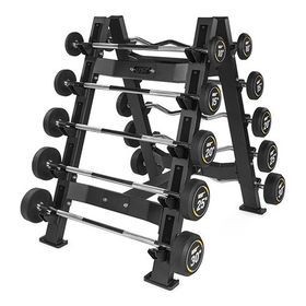 USR BR27S Çift Taraflı Barbell Rafı-10 lu Düz-Z Barbell Seti
