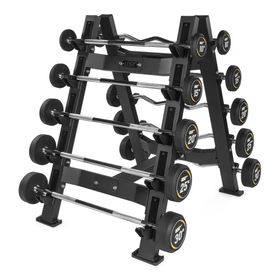 USR BR27S Çift Taraflı Barbell Rafı-10 lu Düz-Z Barbell Seti
