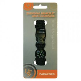 Ust Brands Pusulalı Paracord Survival Bileklik