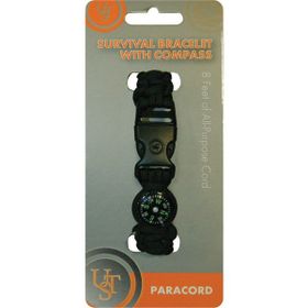Ust Brands Pusulalı Paracord Survival Bileklik