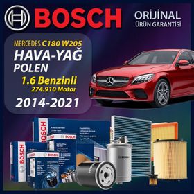 Usta Parçacı Bosch Mercedes C180 Komp W203 Filtre Bakım Seti