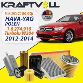 Usta Parçacı Bosch Mercedes C180 Komp W203 Filtre Bakım Seti