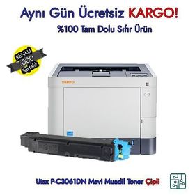 Utax PK5011 P-C3060 3061 3065 Mavi Muadil Toner