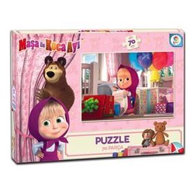 Utku Oyuncak 70 Parça Masha Koca Ayı Puzzle