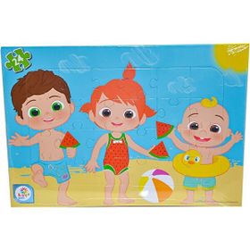 Utku Oyuncak CO7793 Cocomelon 24 Parça Frame Plaj Puzzle