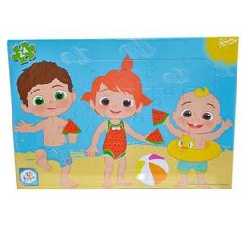 Utku Oyuncak CO7793 Cocomelon 24 Parça Frame Plaj Puzzle