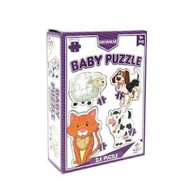 Utku Oyuncak LC7224 +1 Yaş Laço Kids Baby Puzzle Hayvanlar 2+3+4+5 Parça Puzzle