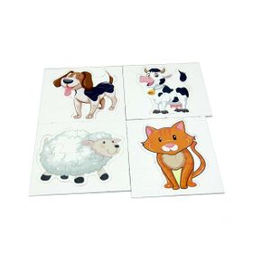 Utku Oyuncak LC7224 +1 Yaş Laço Kids Baby Puzzle Hayvanlar 2+3+4+5 Parça Puzzle