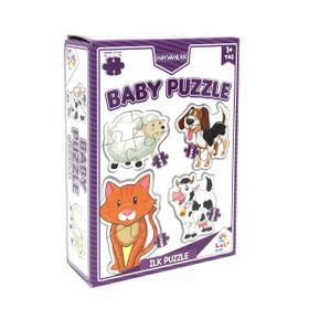 Utku Oyuncak LC7224 +1 Yaş Laço Kids Baby Puzzle Hayvanlar 2+3+4+5 Parça Puzzle