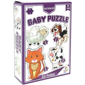 Utku Oyuncak LC7224 +1 Yaş Laço Kids Baby Puzzle Hayvanlar 2+3+4+5 Parça Puzzle