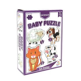 Utku Oyuncak LC7224 +1 Yaş Laço Kids Baby Puzzle Hayvanlar 2+3+4+5 Parça Puzzle
