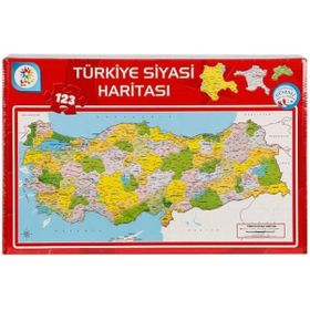 Utku Oyuncak LCSH002 Siyasi Harita 123 Parça Puzzle
