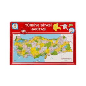 Utku Oyuncak LCSH002 Siyasi Harita 123 Parça Puzzle