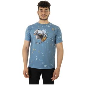 Utopeak Flight Colors Kısa Kollu Mavi Erkek T-shirt