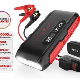 Utraı Jstar 3 20000mAh 1600A Jump Starter LCD Ekranlı Taşınabilir Akü Takviye Cihazı