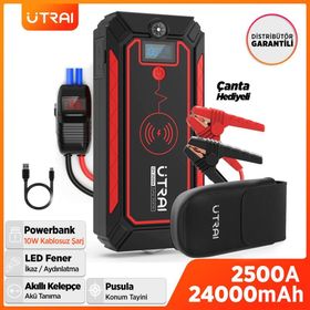 Utraı Jstar 4 24000 MAH 2500A Jump Starter Taşınabilir Akü Takviye Cihazı