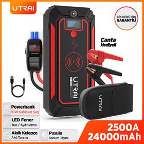 Utraı Jstar 4 24000 MAH 2500A Jump Starter Taşınabilir Akü Takviye Cihazı