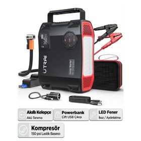 Utraı Jstar 5 24000 MAH 2000A Jump Starter Lastik Şişirme Pompası Taşınabilir Akü Takviye Cihazı