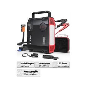 Utraı Jstar 5 24000 MAH 2000A Jump Starter Lastik Şişirme Pompası Taşınabilir Akü Takviye Cihazı