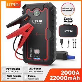 Utraı Jstar One 22000 mah 2000A Jump Starter Taşınabilir Akü Takviye Cihazı
