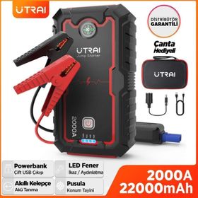 Utraı Jstar One 22000 mah 2000A Jump Starter Taşınabilir Akü Takviye Cihazı