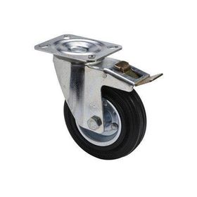 Uygur Kauçuk Tablalı 150 mm 2 Adet Frenli Servis Tekeri