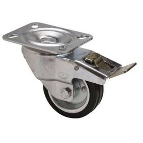 Uygur Kauçuk Tablalı 80 mm 2 Adet Frenli Servis Tekeri