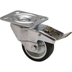 Uygur Kauçuk Tablalı 80 mm Frenli Servis Tekeri