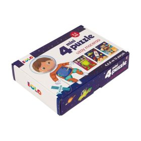 Uzay Macerası - 4 Mini Puzzle - Eolo Eğitici Oyuncak Komisyon