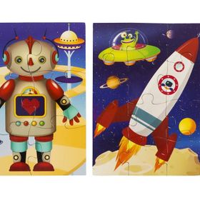Uzay Macerası - 4 Mini Puzzle - Eolo Eğitici Oyuncak Komisyon