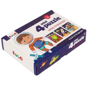 Uzay Macerası - 4 Mini Puzzle - Eolo Eğitici Oyuncak Komisyon