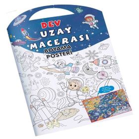 Uzay Macerası Dev Boyama Posteriekrek 0-6 Yaş Yayınları