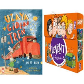 Uzaya Giden Tren ve Levent İz Peşinde 3 Set - 5 Kitap - Mert Arık