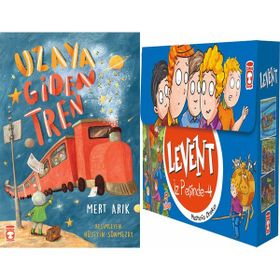 Uzaya Giden Tren ve Levent İz Peşinde 4 Set - 5 Kitap - Mert Arık