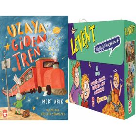 Uzaya Giden Tren ve Levent Türkiye'yi Geziyorum 4 Set - 5 Kitap - Mert Arık