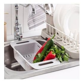Uzayıp Kısalabilen Ayarlanabilir Plastik Lavabo Mutfak Süzgeci