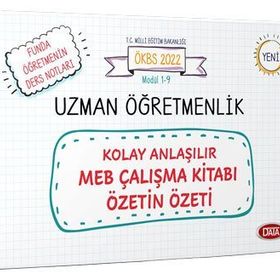 Uzman Öğretmenlik Kolay Anlaşılır Meb Çalışma Kitabı Özetin Özeti - Data Yayınları