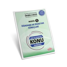 Uzman ve Başöğretmen Modül 1 Öğrenme ve Öğretme Süreçleri Özet ve Öğretici Konu Fasikülü Editör Yayınları