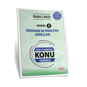 Uzman ve Başöğretmen Modül 1 Öğrenme ve Öğretme Süreçleri Özet ve Öğretici Konu Fasikülü Editör Yayınları