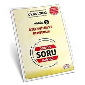 Uzman ve Başöğretmen Modül 3 Özel Eğitim ve Rehberlik Özet ve Öğretici Soru Fasikülü Editör Yayınları