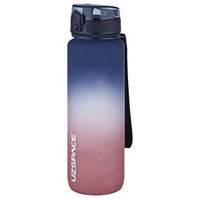 Uzspace 1000 ml Çift Renk Lacivert Kırmızı Softtouch Ff Collection Tritan Su Matarası