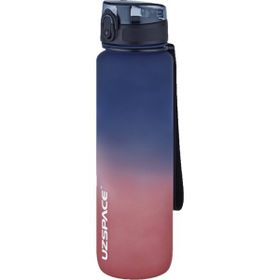 Uzspace 1000 ml Çift Renk Lacivert Kırmızı Softtouch Ff Collection Tritan Su Matarası