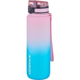 Uzspace 1000 ml Soft Touch Çift Renk Motivasyon Tritan Su Matarası