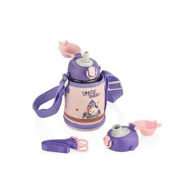 Uzspace 2041 700 ml Kılıflı Taşıma Askılı Tritan Çocuk Su Matarası