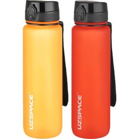 Uzspace 2'li 1000 ml Fiftyfifty Fantasy Red - Turuncu Tritan Matara Seti