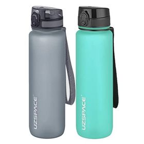 Uzspace 2'li 1000 ml Fiftyfifty Gri - Mavi Tritan Matara Seti
