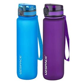 Uzspace 2'li 1000 ml Fiftyfifty Mor - Mavi Tritan Matara Seti