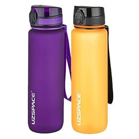 Uzspace 2'li 1000 ml Fiftyfifty Mor - Turuncu Tritan Matara Seti