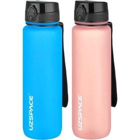 Uzspace 2'li 1000 ml Fiftyfifty Turkuaz - Pembe Tritan Matara Seti