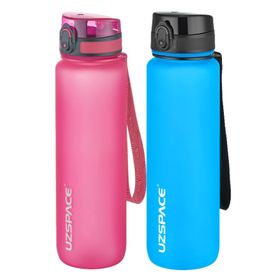 Uzspace 2'li 1000 ml Fiftyfifty Turkuaz - Pembe Tritan Matara Seti